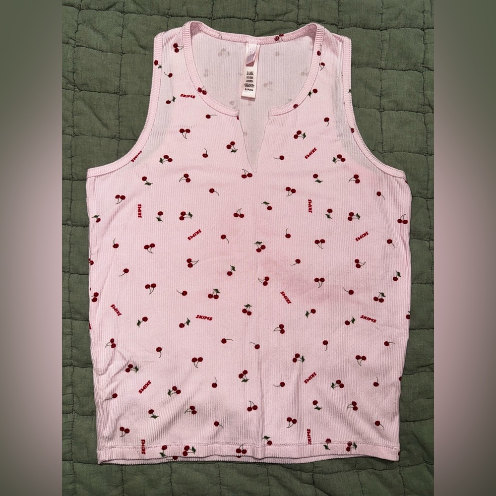 Skims Soft Lounge Split Neck Tank